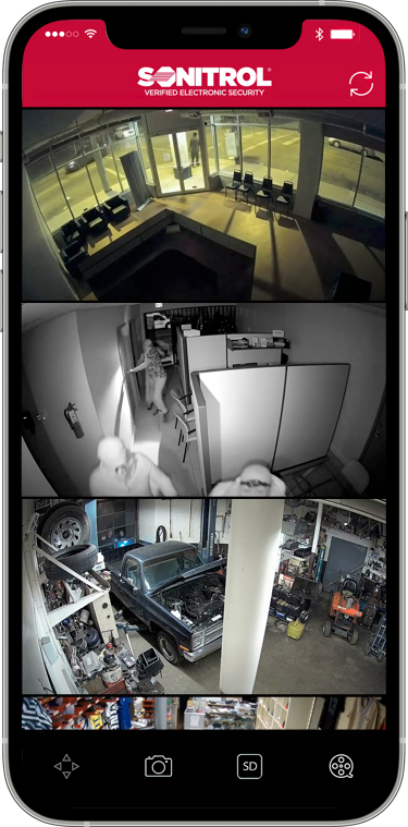 my sonitrol video camera access