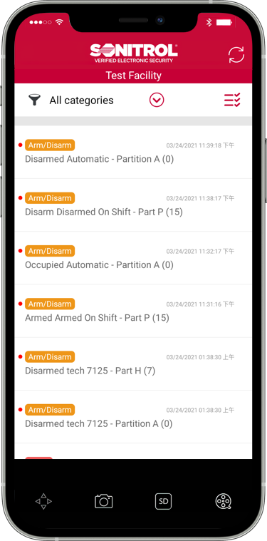 my sonitrol user permissions